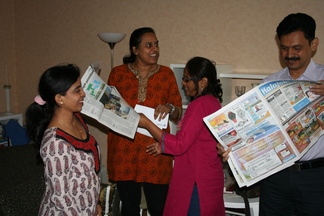 Vieraat lukevat Kalajokiseudun uutista vierailustaan Kalajoelle. 
Kalajokiseutu tiedetään nyt myös Hyderabadissa, Intiassa.
