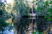 Pleuna elokuun alkuillassa Siiponjoen vastarannalta kuvattuna