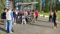 Golfin alkeiden opettelua